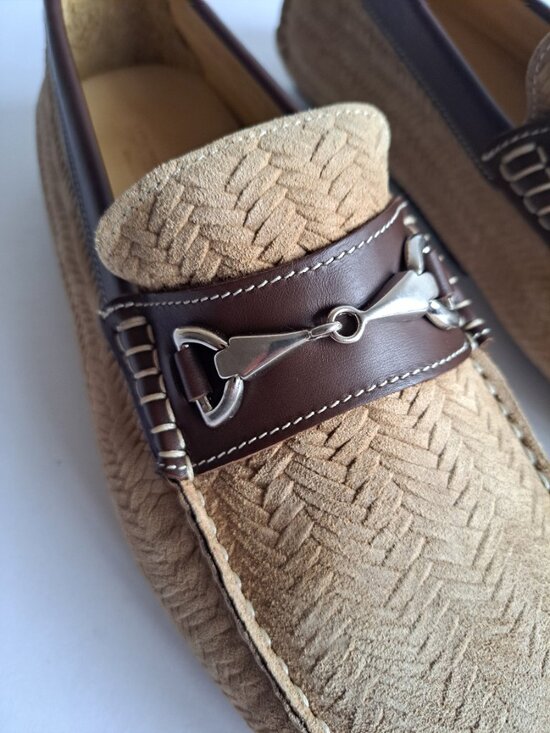 NEW Montemario Brown Suede Leather Slip on Loafers Moccasin main image 15